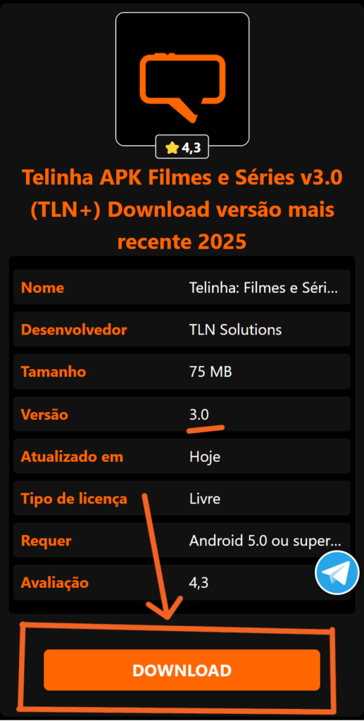 telinha apk filmes e series